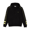 SWEAT À CAPUCHE LACOSTE JOGGER ET DÉTAILS CONTRASTÉ NOIR