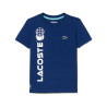 T-SHIRT LACOSTE TENNIS EN JERSEY DE COTON BLEU MARINE