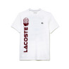 T-SHIRT LACOSTE TENNIS EN JERSEY DE COTON BLANC