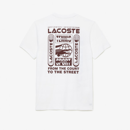LACOSTE TENNIS EN JERSEY DE COTON BLANC