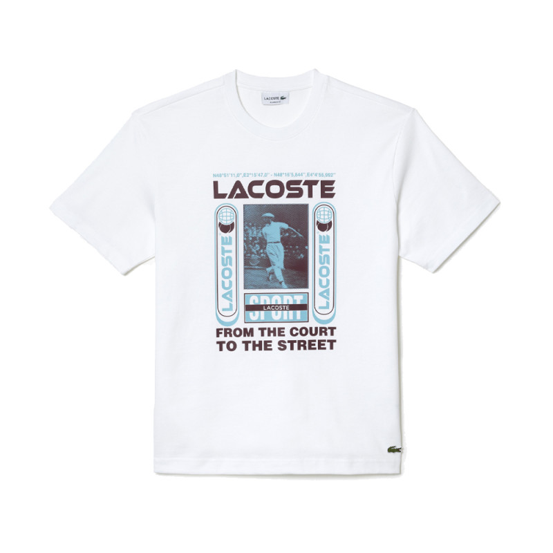 T-shirt Lacoste relaxed fit imprimé Lacoste disponible chez DM'Sports