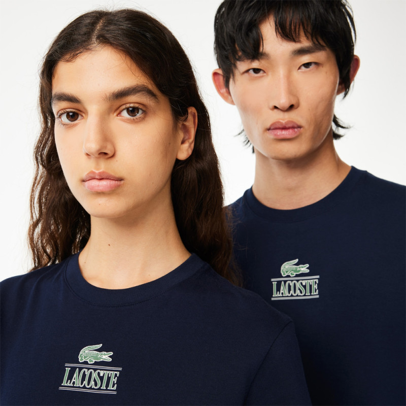 T-SHIRT UNISEXE LACOSTE BLEU MARINE