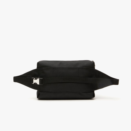 SAC BANANE UNISEXE LACOSTE EN FIBRES RECYCLÉES NOIR