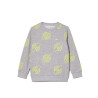 SWEATSHIRT ENFANT LACOSTE GRIS AVEC IMPRIMÉ CONTRASTÉ