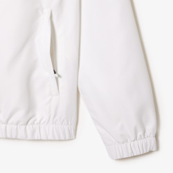 VESTE ZIPPÉE À CAPUCHE BLANCHE