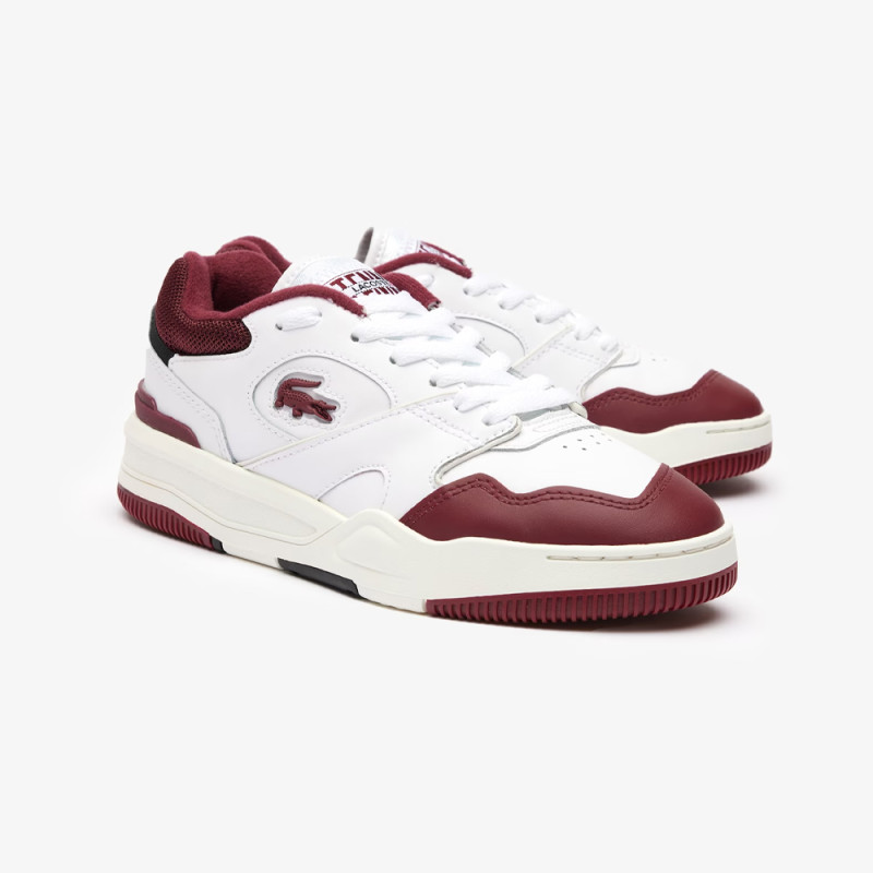 BASKETS LACOSTE LINESHOT BLANCHES BORDEAUX