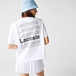 T-SHIRT LACOSTE FEMME A IMPRIMÉ