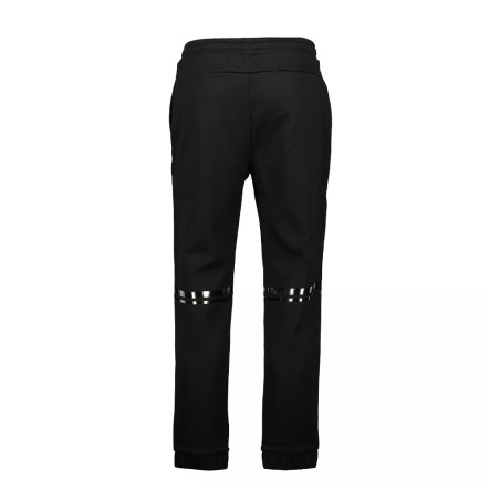 PANTALON NOIR AVEC LOGO EFFET MIROIR