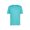 T-SHIRT A COL ROND LACOSTE SPORT EN COTON MÉLANGÉ RESPIRANT BLEU