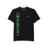 T-SHIRT LACOSTE TENNIS EN JERSEY DE COTON NOIR