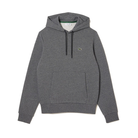 SWEATSHIRT À CAPUCHE HOMME LACOSTE EN COTON BIOLOGIQUE GRIS