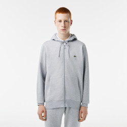 SWEATSHIRT ZIPPÉ À CAPUCHE LACOSTE GRIS