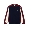 SWEATSHIRT JOGGER LACOSTE COLOR-BLOCK EN MOLLETON GRATTÉ
