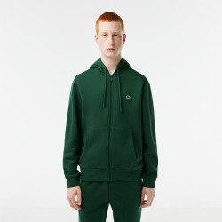 SWEATSHIRT ZIPPÉ À CAPUCHE LACOSTE SPORT AVEC EMPIÈCEMENTS EN MESH VERT