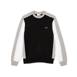 SWEATSHIRT JOGGER LACOSTE COLOR-BLOCK EN MOLLETON GRATTÉ