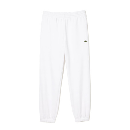 PANTALON DE SURVÊTEMENT HOMME LACOSTE EN MOLLETON GRATTÉ BLANC
