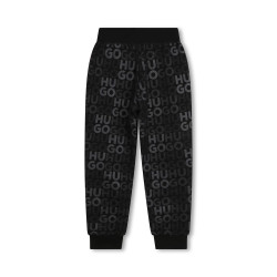 PANTALON DE JOGGING ENFANT HUGO NOIR AVEC IMPRIMÉ INTÉGRAL