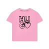 T-SHIRT ENFANT HUGO AVEC IMPRIMÉ COEUR ROSE