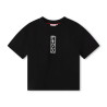 T-SHIRT NOIR HUGO ENFANT AVEC IMPRIMÉ DEVANT ET DOS