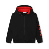 CARDIGAN DE JOGGING MOLLETONNÉ NOIR ENFANT HUGO