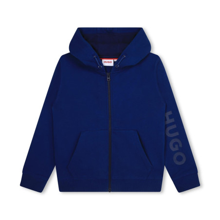 CARDIGAN DE JOGGING MOLLETONNÉ BLEU ENFANT HUGO
