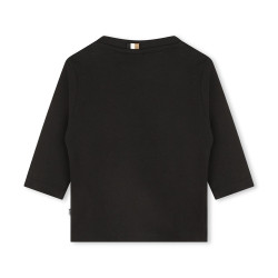 T-SHIRT NOIR MANCHES LONGUES