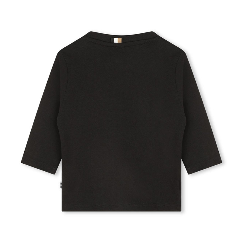 T-SHIRT NOIR MANCHES LONGUES