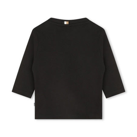 T-SHIRT NOIR MANCHES LONGUES