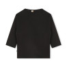 T-SHIRT NOIR MANCHES LONGUES