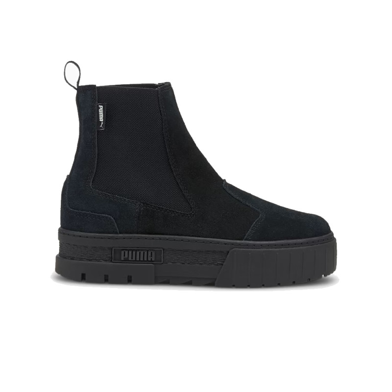 BOTTES NOIRES PUMA MAYZE CHELSEA SUEDE FEMME