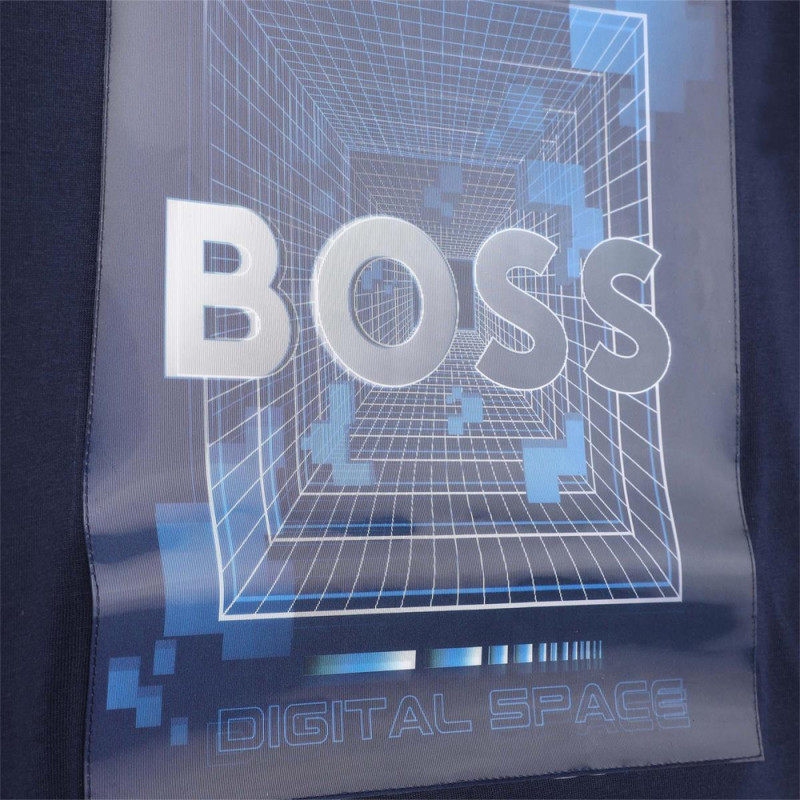 T-SHIRT BLEU MARINE BOSS