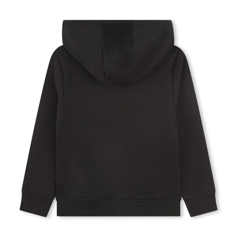 SWEATSHIRT À CAPUCHE NOIR BOSS ENFANT