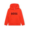SWEATSHIRT À CAPUCHE ROUGE BOSS ENFANT AVEC LOGO BRODÉ