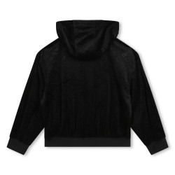 CARDIGAN À CAPUCHE EN VELOURS