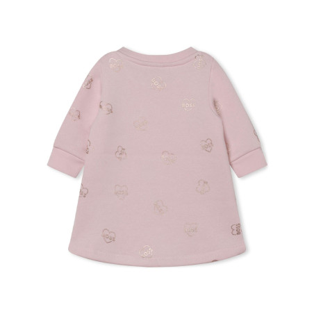 ROBE MOLLETONNÉE ROSE