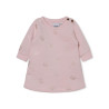 ROBE MANCHES LONGUES MOLLETONNÉE ROSE AVEC IMPRIMÉ BOSS BÉBÉ