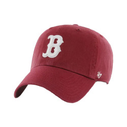 CASQUETTE 47 BRAND BOSTON RED SOX CLEAN UP NO LOOP LABEL RAZOR RED