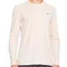 T-SHIRT À MANCHES LONGUES EN JERSEY DE COTON BEIGE À LOGO IMPRIMÉ DEROL222 HUGO