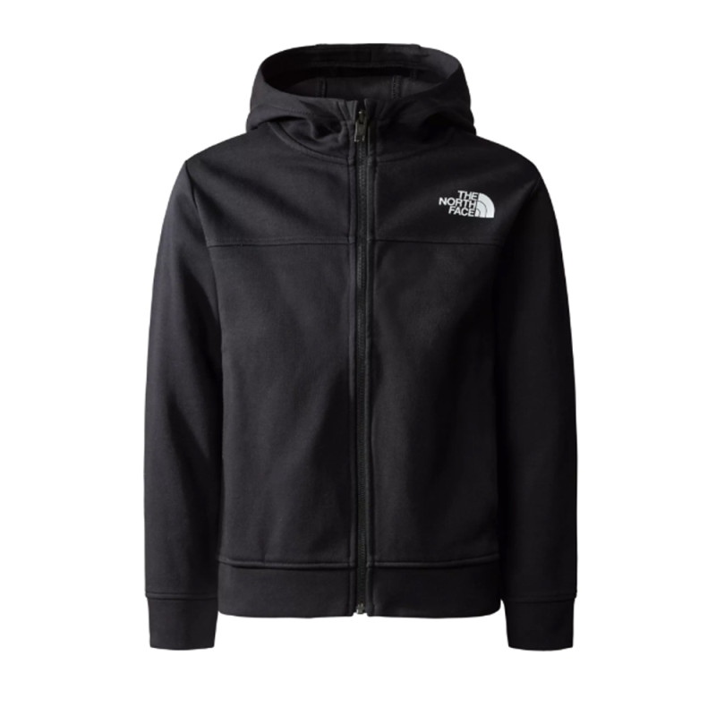 SWEAT À CAPUCHE NOIR ZIPPÉ ENFANT TECH THE NORTH FACE