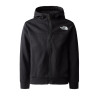 SWEAT À CAPUCHE NOIR ZIPPÉ ENFANT TECH THE NORTH FACE