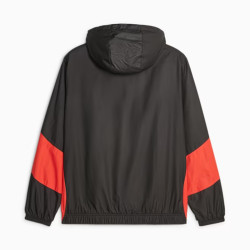 VESTE PUMA D'AVANT-MATCH TISSÉE 23/24 AC MILAN NOIRE ET ROUGE