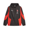 VESTE PUMA D'AVANT-MATCH TISSÉE 23/24 AC MILAN NOIRE ET ROUGE