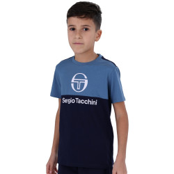 T-SHIRT ENFANT SERGIO TACCHINI BRAVE BLEU MARINE ET BLEU