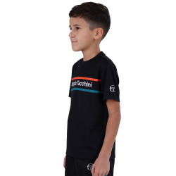 T-SHIRT ENFANT SERGIO TACCHINI MIKKO NOIR ET ROUGE