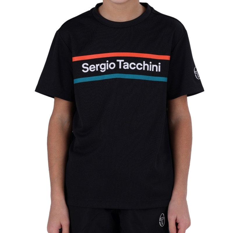 T-SHIRT ENFANT SERGIO TACCHINI MIKKO NOIR ET ROUGE