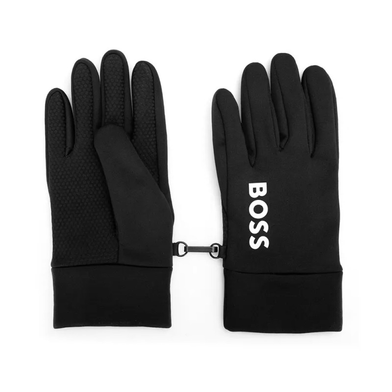 GANTS TISSÉS BOSS NOIRS