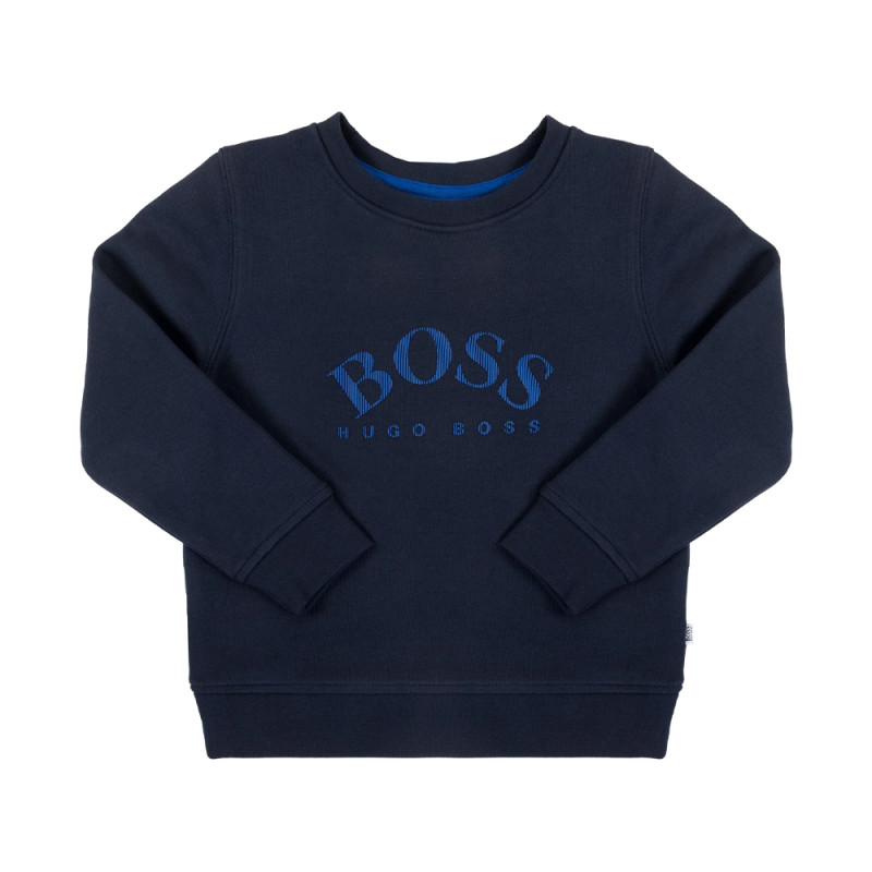 SWEAT REGULAR FIT BLEU MARINE BOSS ENFANT