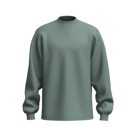 T-SHIRT HUGO RELAXED FIT VERT À MANCHES LONGUES ET LOGO IMPRIMÉ DAPOSO