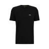 T-SHIRT BOSS NOIR REGULAR FIT EN COTON STRETCH AVEC LOGO CONTRASTANT TEE