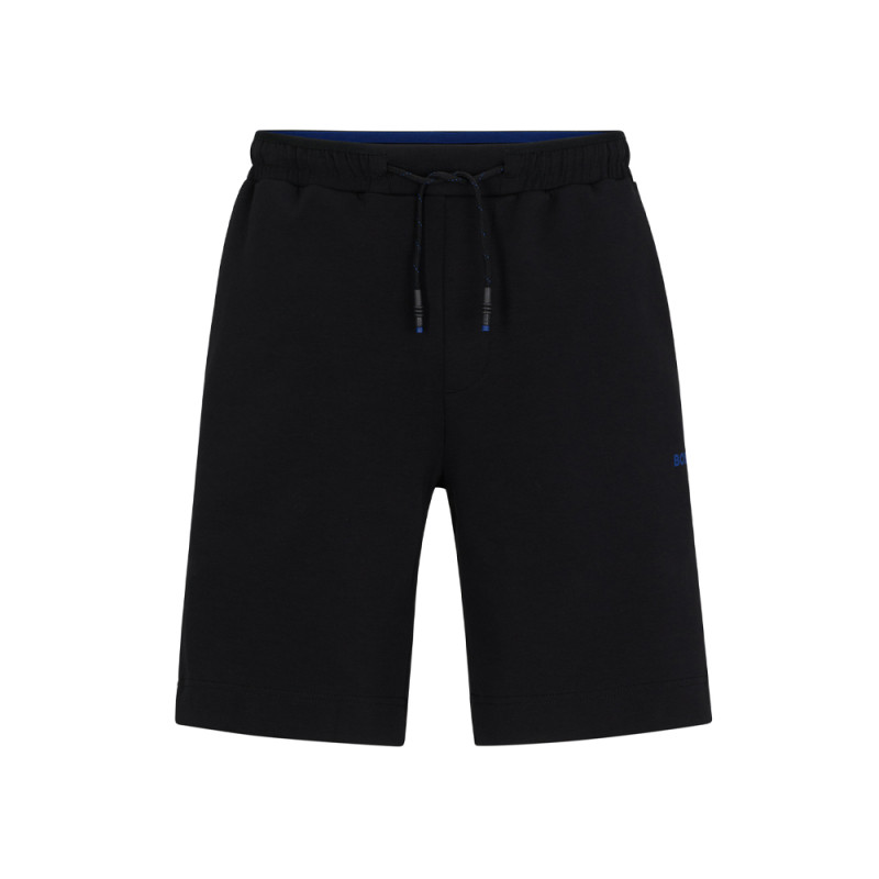 SHORT BOSS HEADLO 1 NOIR COTON MÉLANGÉ